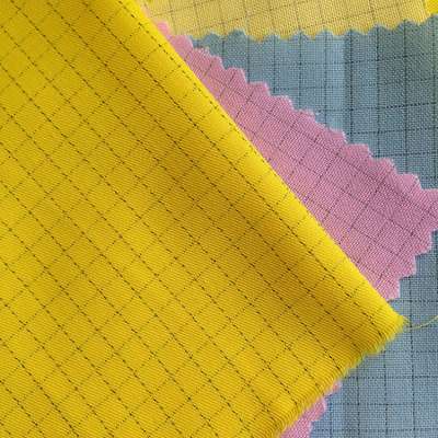 Manufacturer Cheap Cvc Twill Medical Yarn Dyed Fabric Antistatic Cloth